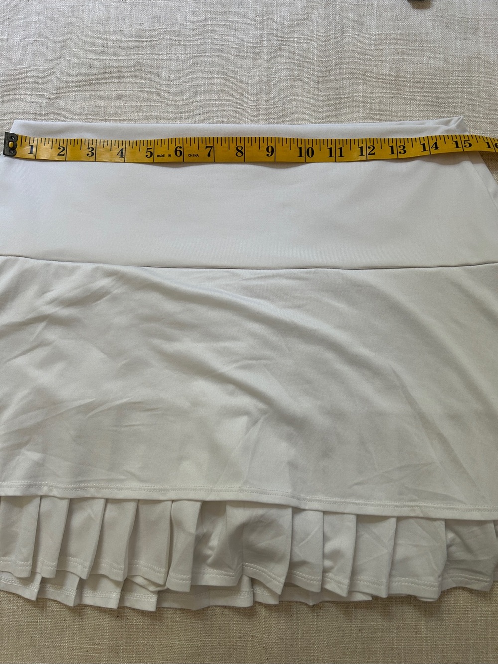 K-Swiss Tennis Prep Skort White Size XL with Pleated Trim Activewear Athleisure - Picture 7 of 11